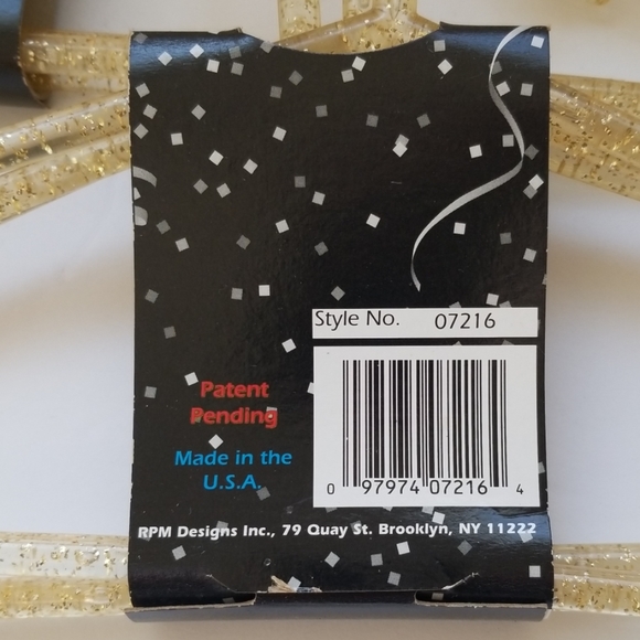 Vintage NOS Sparklers Clothes Hangers Confetti - Picture 3 of 4